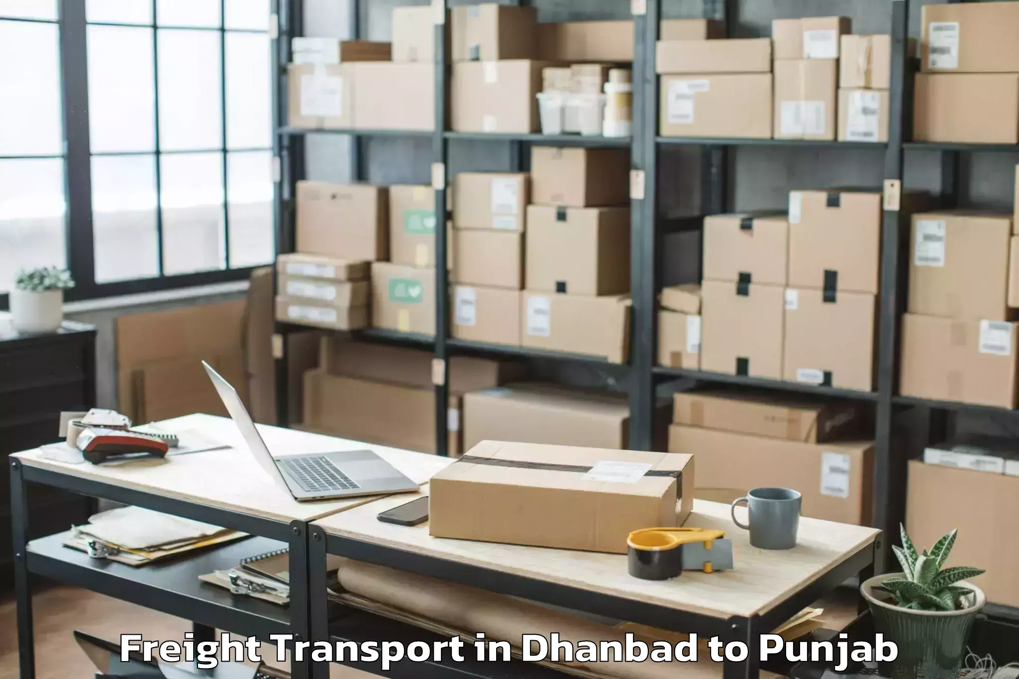 Dhanbad to Jainpur Freight Transport Booking